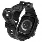 Set curea si carcasa Spigen Rugged Armor Pro compatibil cu Apple Watch 11 46mm, Negru 4 - lerato.ro